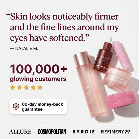 Coffret Medicube 5-Step Longevity Set : ordre d'application des 5 soins anti-âge