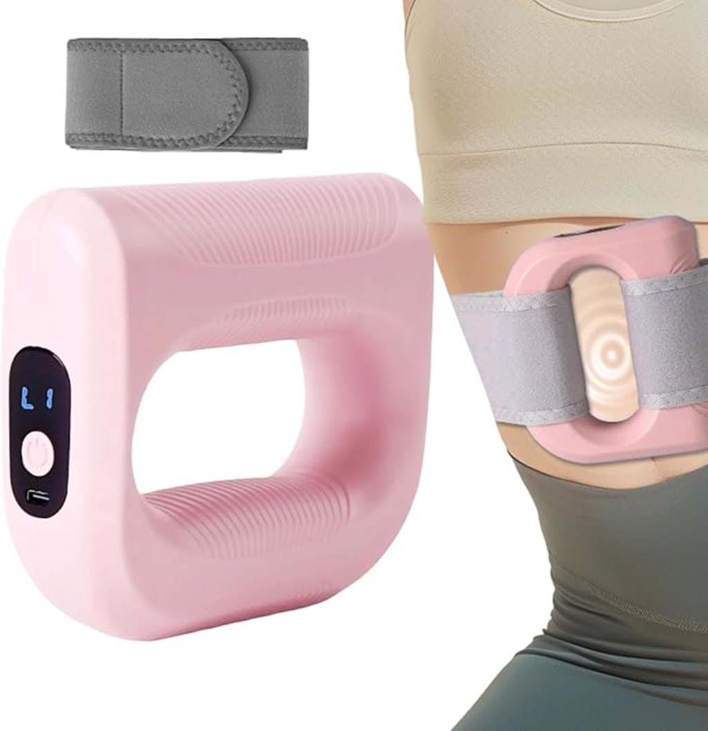 Body Fascia Ring - Wireless Massage Device with Belt - 5 Levels for Abdomen Thighs Hips Neck Shoulders - Fat Burner Women Athletes Elderly