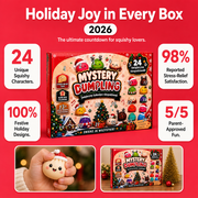 2026 Dumpling Advent Calendar, 24 Squishy for Christmas